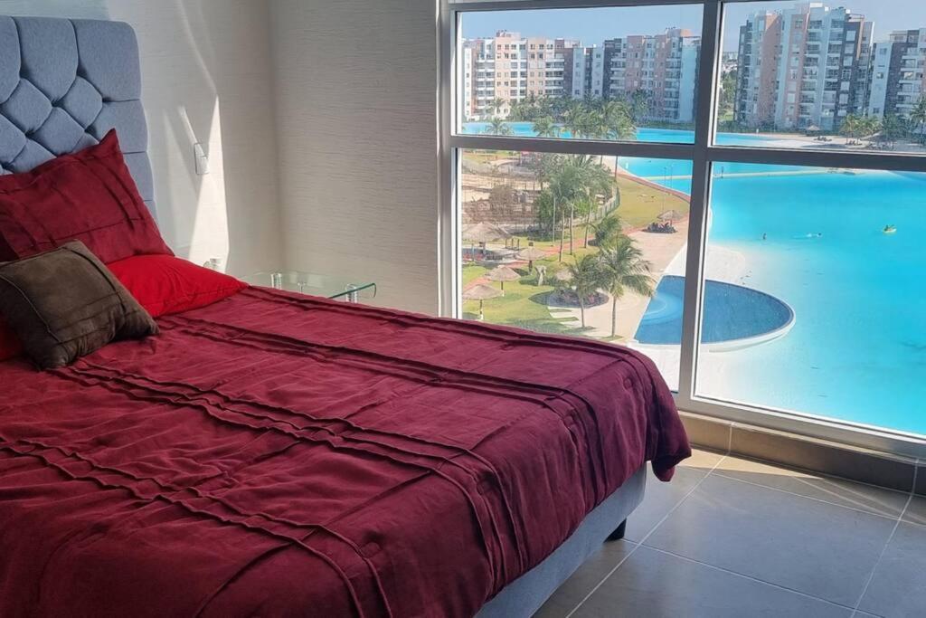 Departamento Con Laguna Artificial Cancún Eksteriør billede