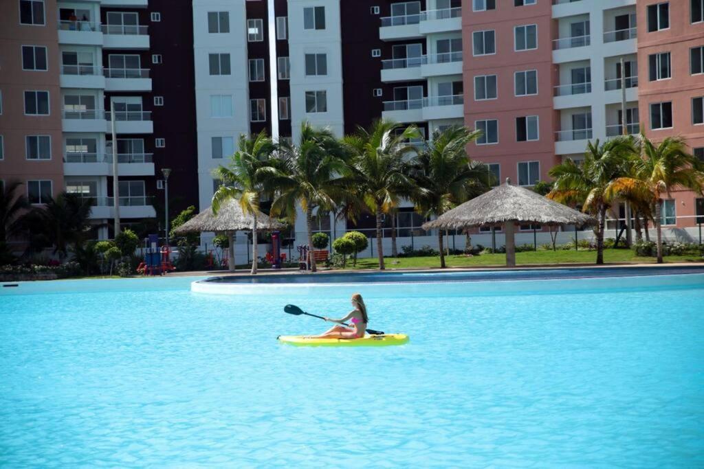 Departamento Con Laguna Artificial Cancún Eksteriør billede